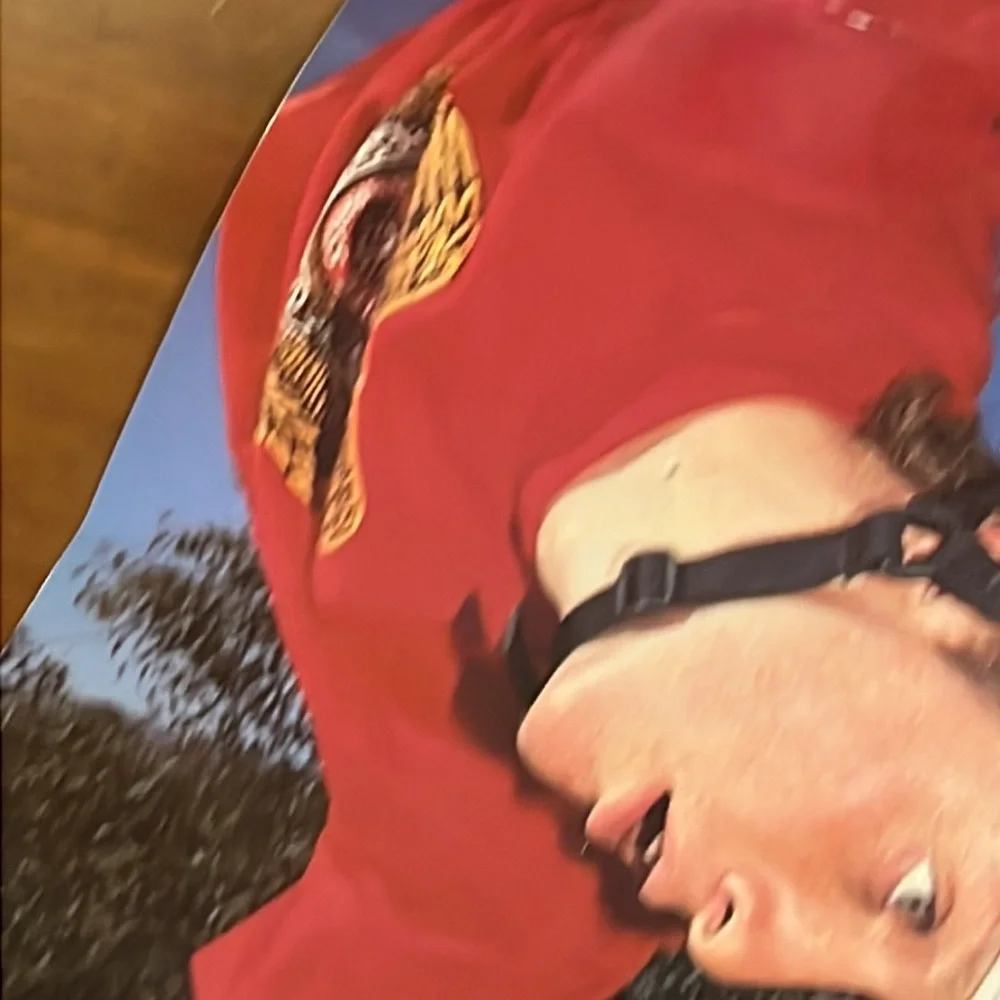 Tony Hawk Vintage 1988 Litho in USA poster 36”x11.75” Tracker skate skateboard